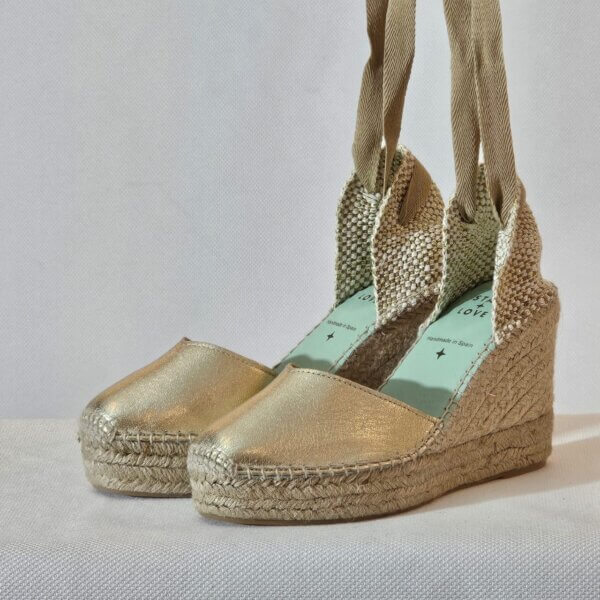 StarLove Betametal Platine Wedge Sandal